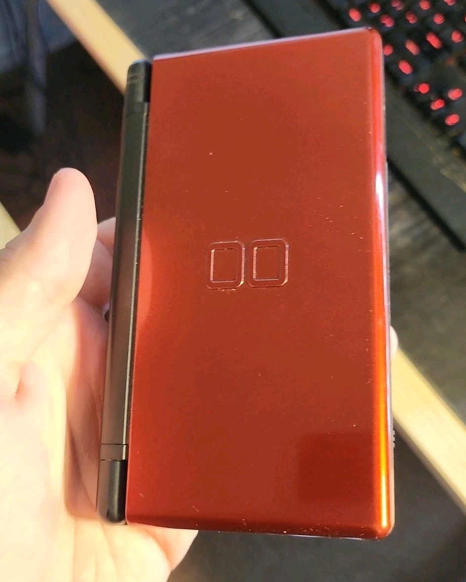 Nintendo DS Lite Handheld Console – Crimson Red/Black – Open Box