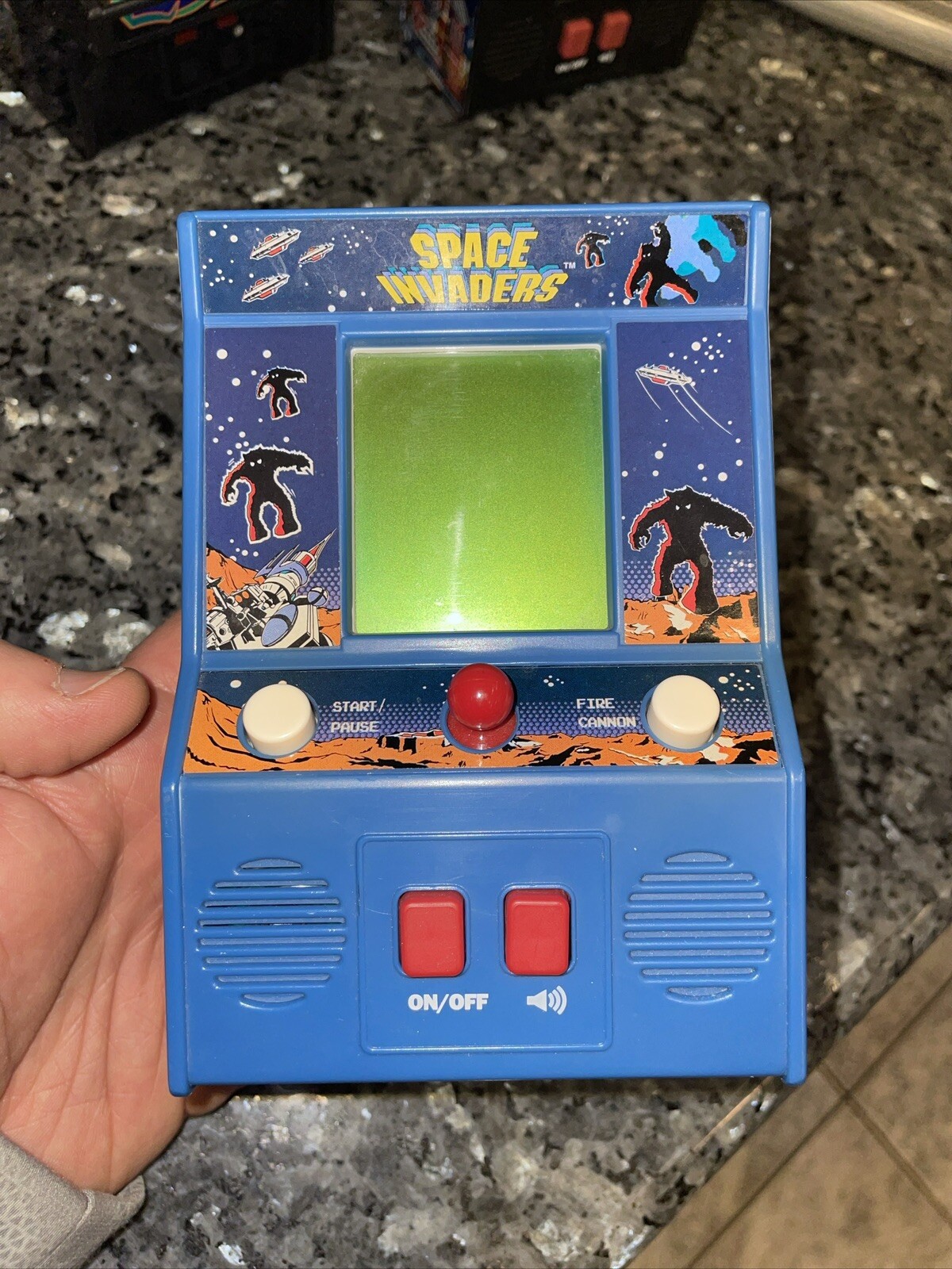 (3) Micro Player Handheld Retro Arcade Games – Galaga Tetris & Space Invaders
