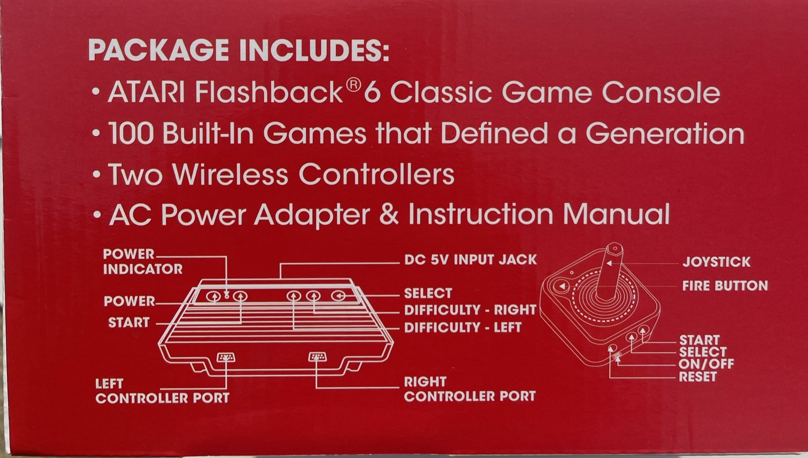 Atari Flashback 6 Classic Game System 2 Wireless Controllers 100 Games TESTED