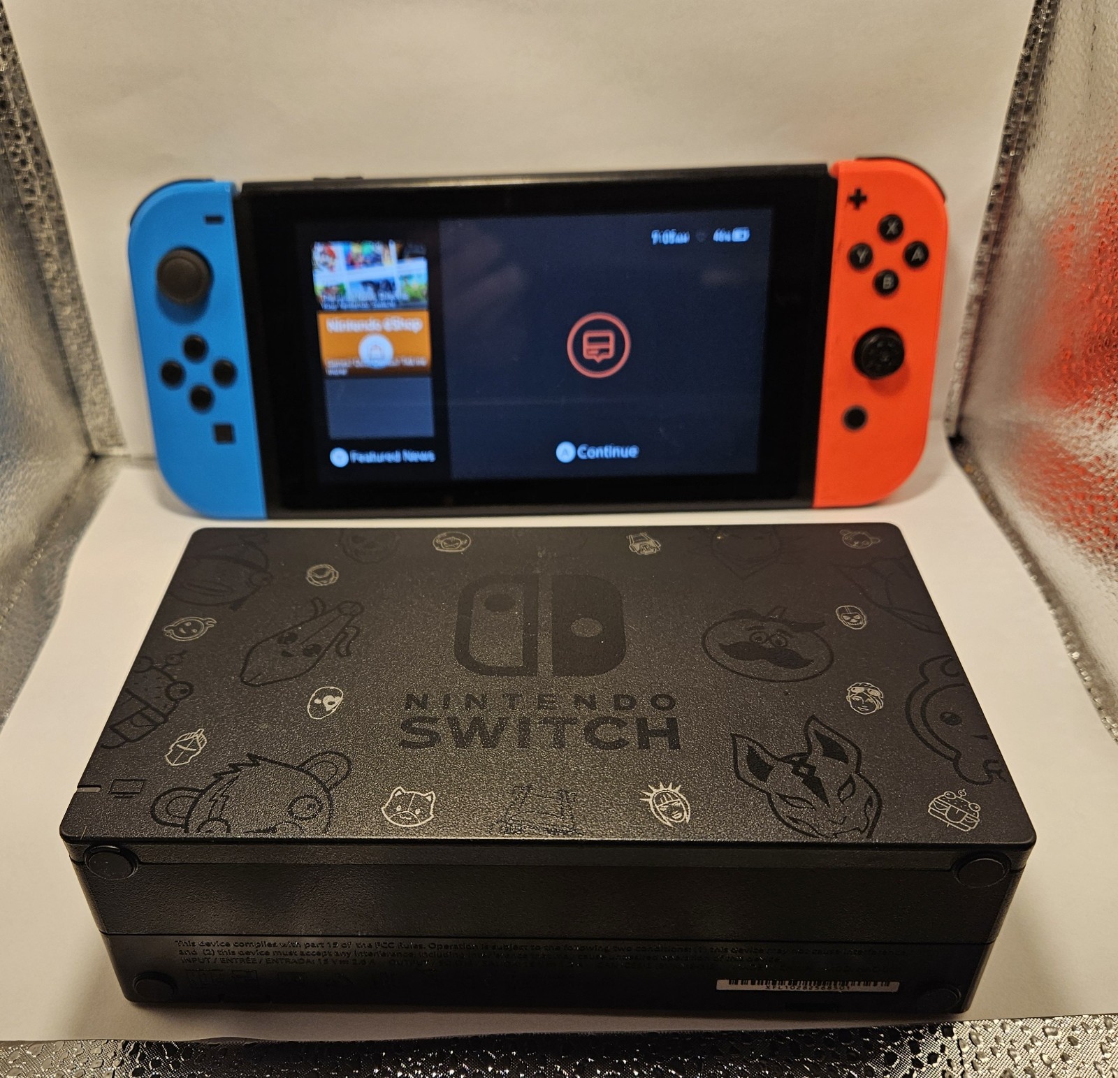 Nintendo Switch Handheld Console – Neon Blue Red Joy-Cons / TV Dock Station