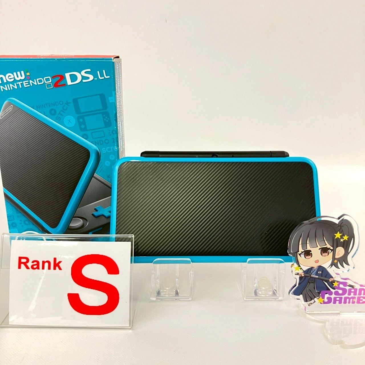 Nintendo new 2DS XL LL Turquoise x Black Console Boxed A Rank Japanese Only 194