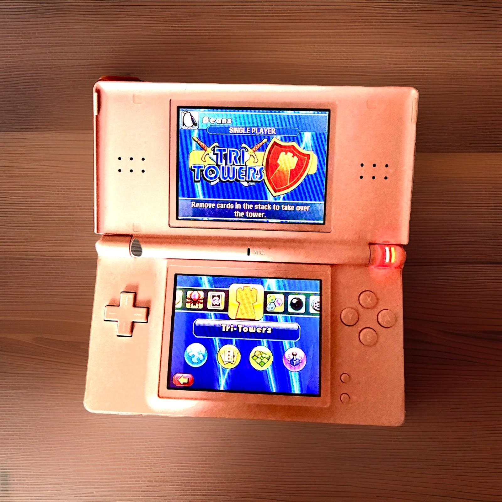 Nintendo DS Lite Pink Metallic Rose with Accessories