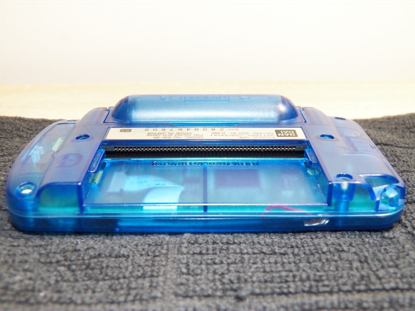 WonderSwan Handheld Console Skeleton Blue SW-001 in Box w Manual Japan Import