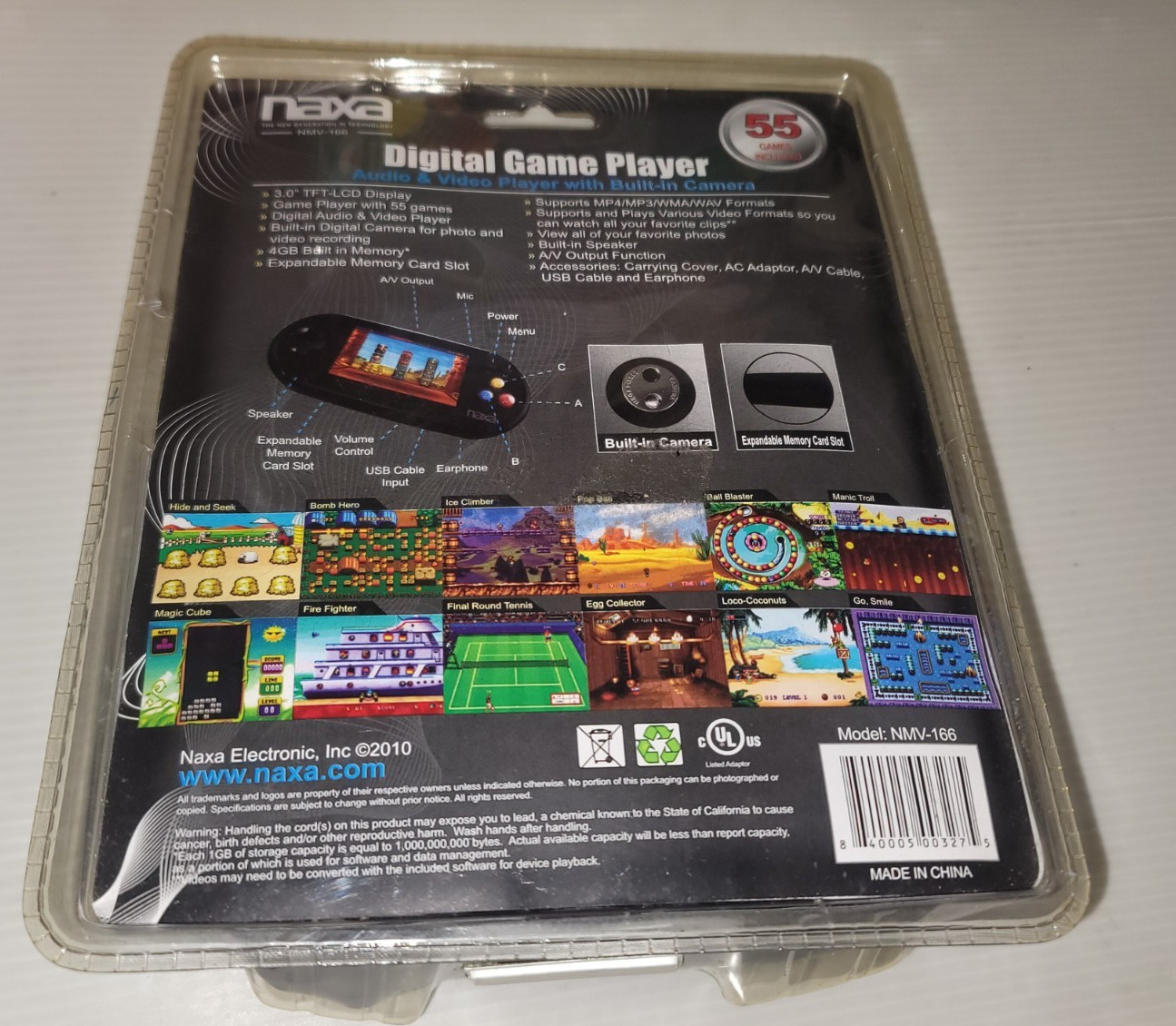 Naxa Digital Game Player, Audio & Video Player With Built-in Camera.RARE