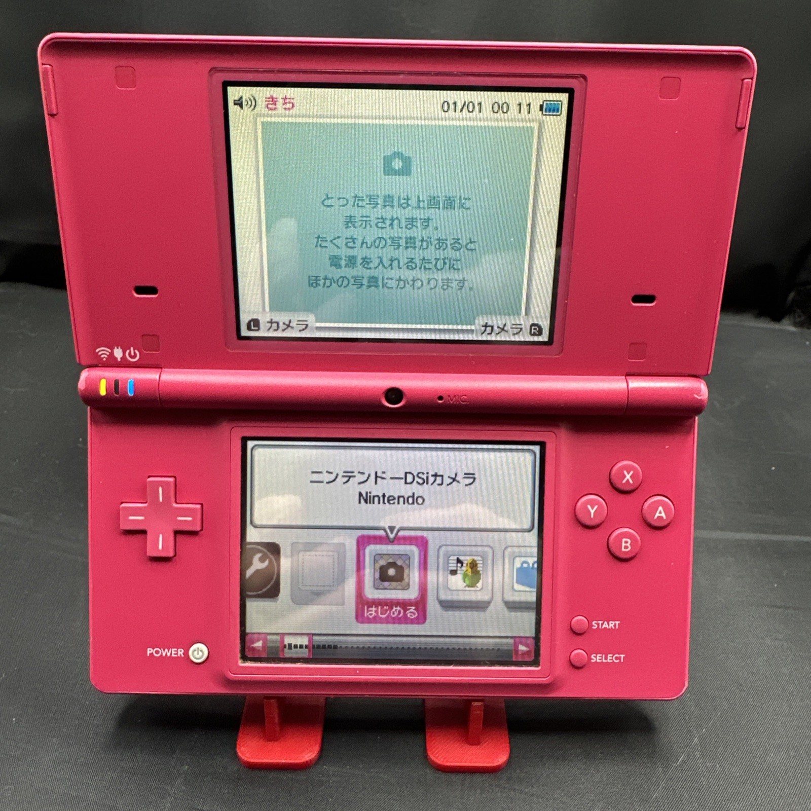 Nintendo DSi TWL-001 (JPN) Handheld Console Pink Tested Works Bad R Bumper Read