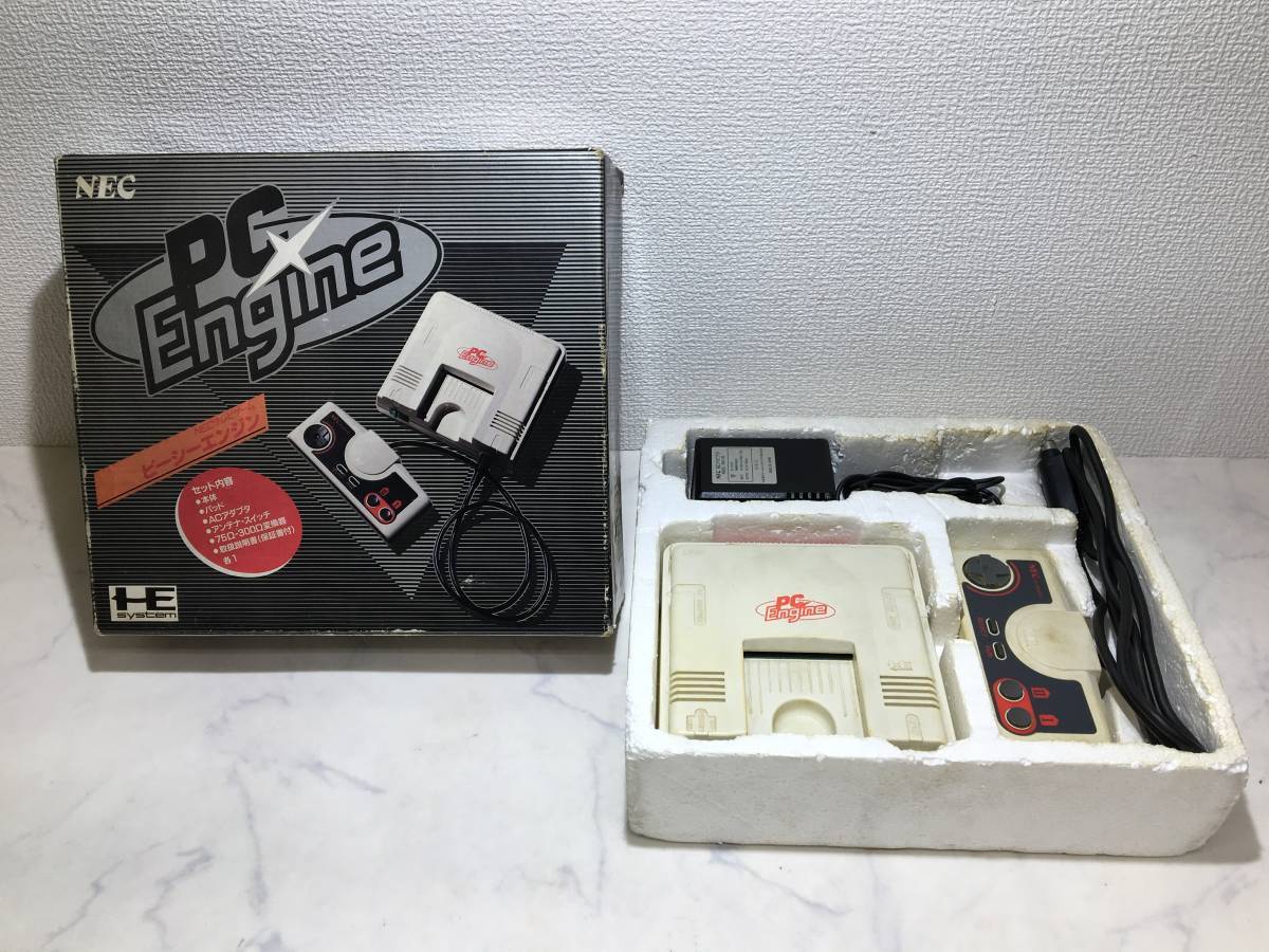 NEC PC Engine PI-TG001 Main Unit with Manual Retro Game Console from Japan F/S