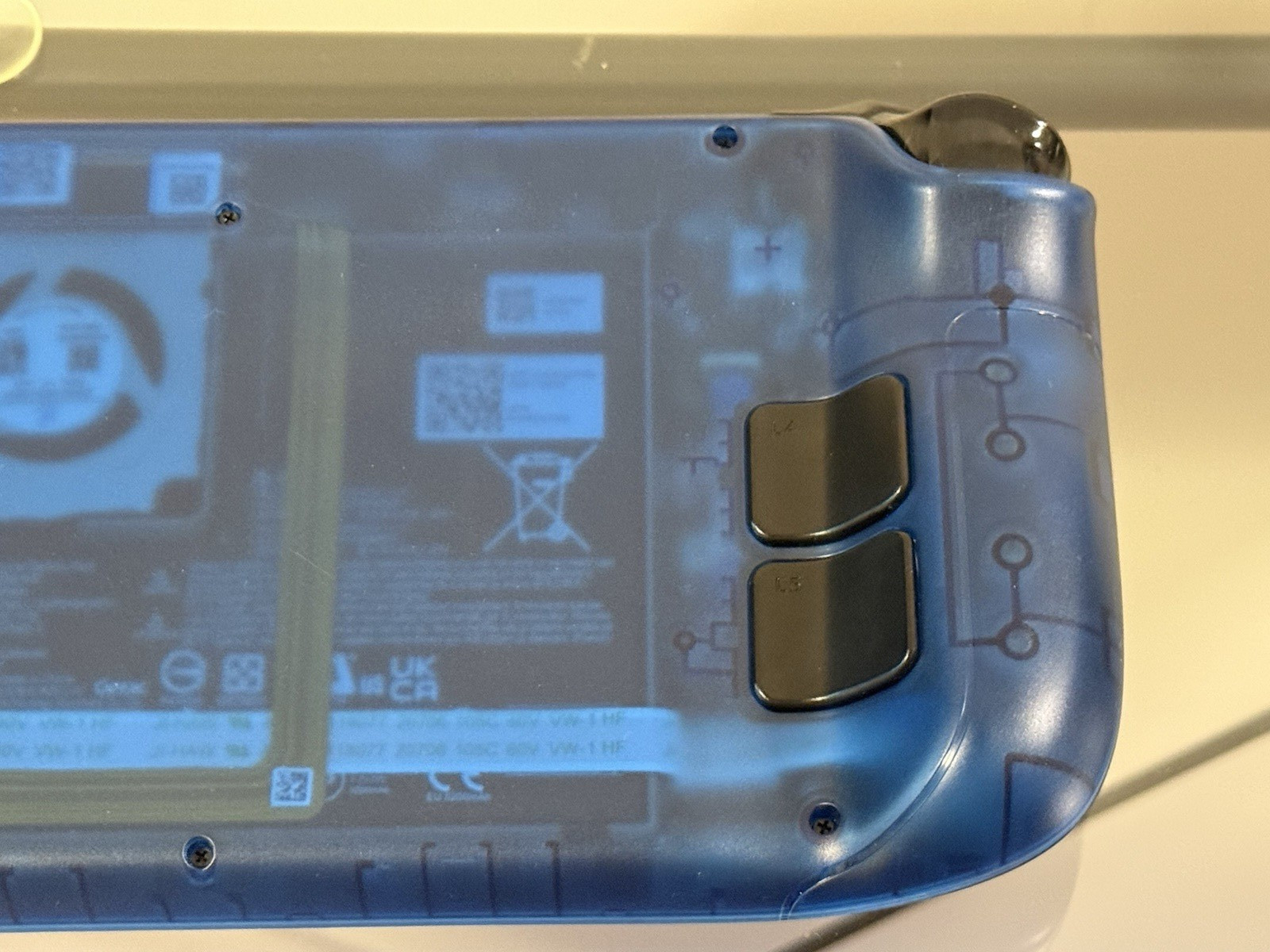 Valve Steam Deck OLED 457 GB Custom Back Plate w/ Hard Shell Case & Travel Bag
