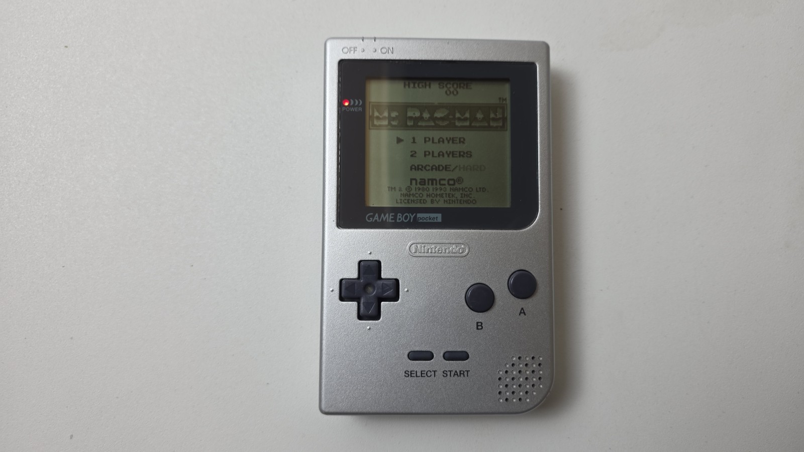 Nintendo Gameboy Pocket Handheld System with Ms Pac-Man
