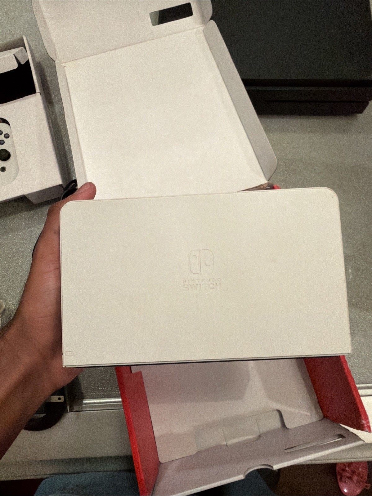Nintendo Switch OLED Model HEG-001 Console – 64GB – White – With 3 Games