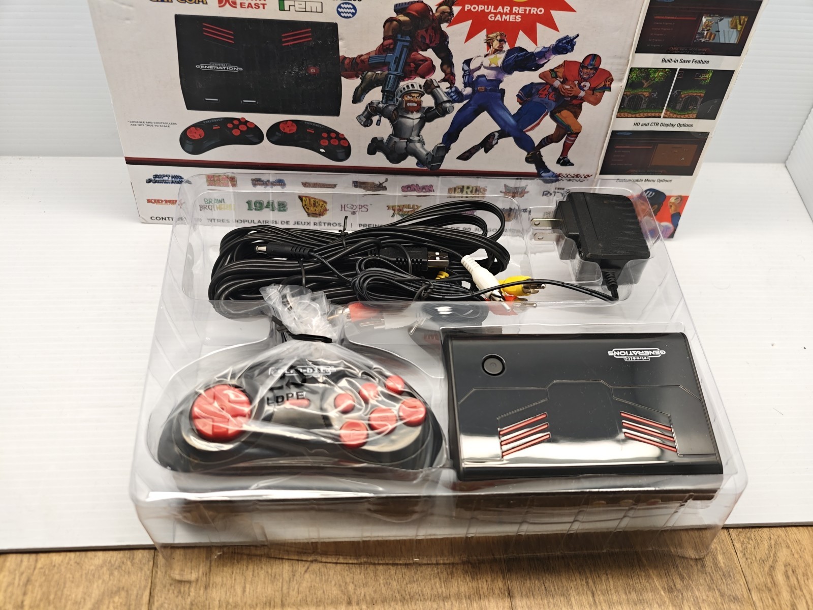 Retro-Bit Generations Game Console 100+ Games HDMI Capcom Jaleco Irem Data East