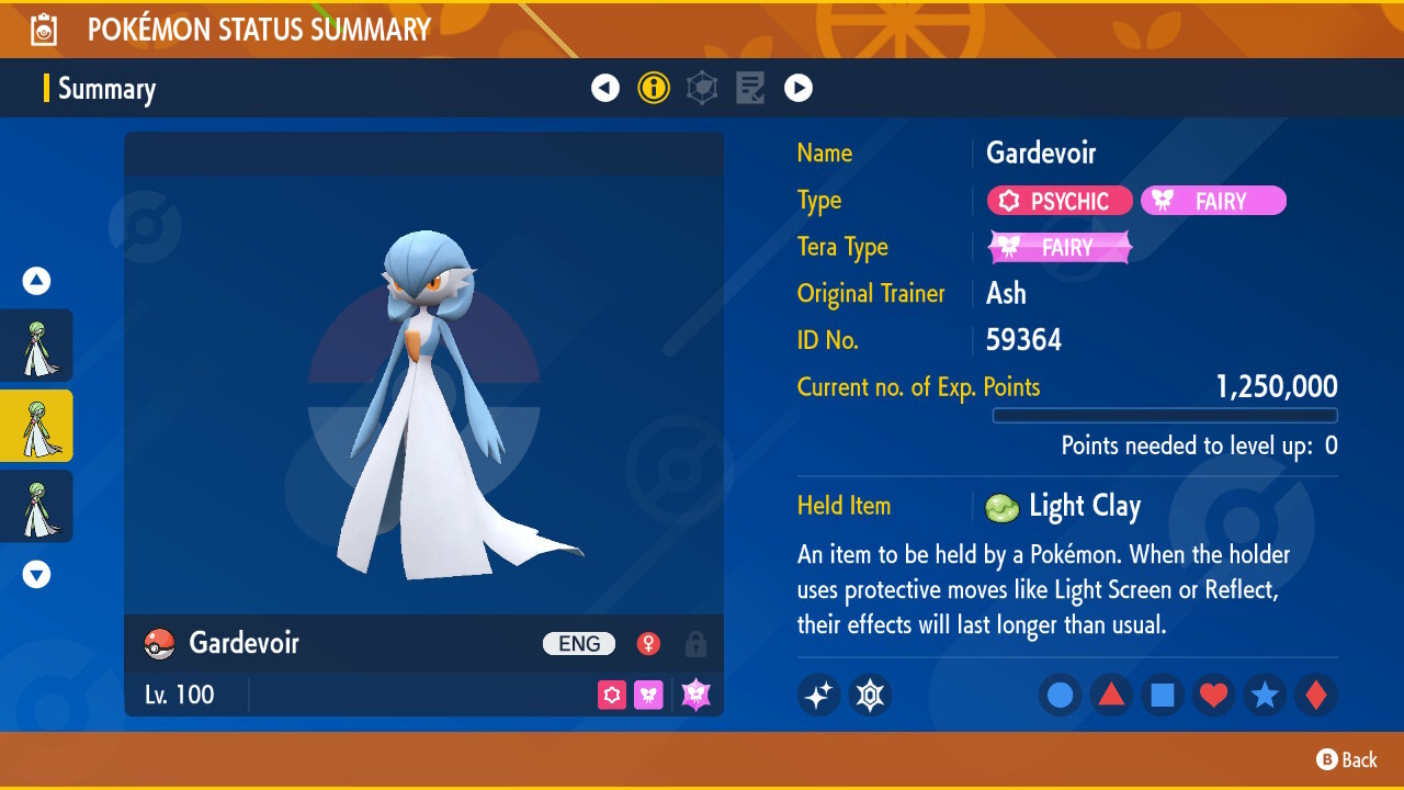 Pokemon Scarlet & Violet Gardevoir 6IV 🌟Shiny🌟 & Non Shiny Best Stats Home