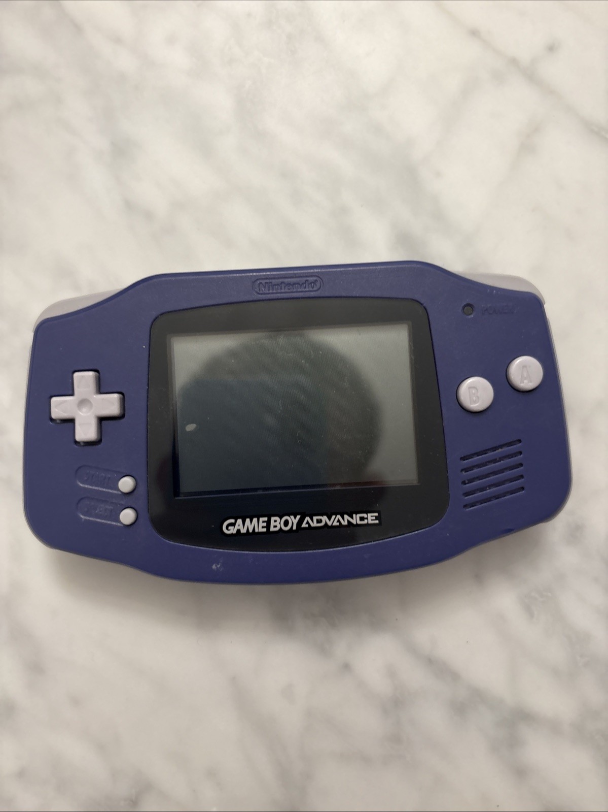 Nintendo Game Boy Advance Handheld System Indigo Purple Tested No Batteries
