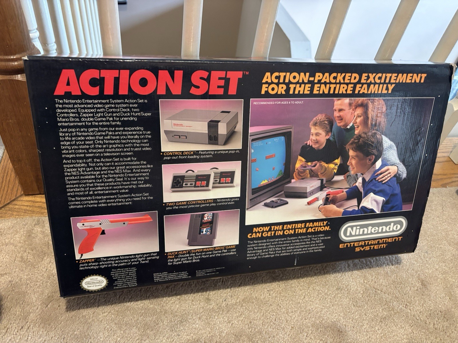 NES Action Set Complete-in-Box Super Mario Bros/Duck Hunt Nintendo