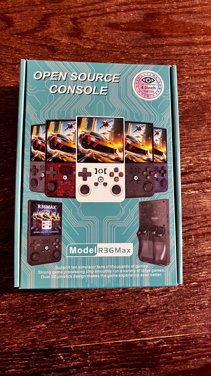 R36MAX Handheld Game Console 4.0 Inch 64gb Black