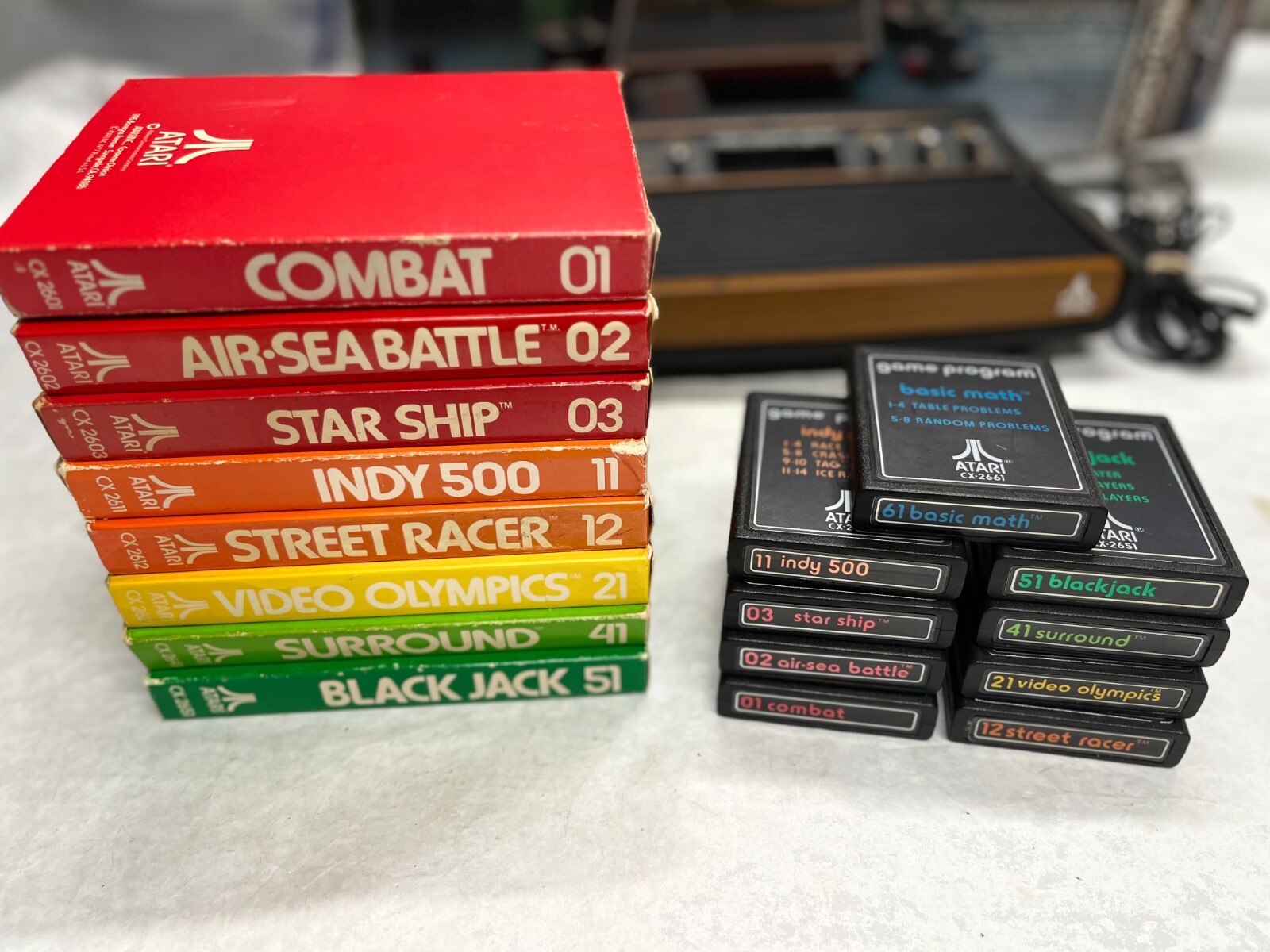 1977 ATARI VCS Launch Console System Heavy Sixer Original Box + CX-10 Gatefold