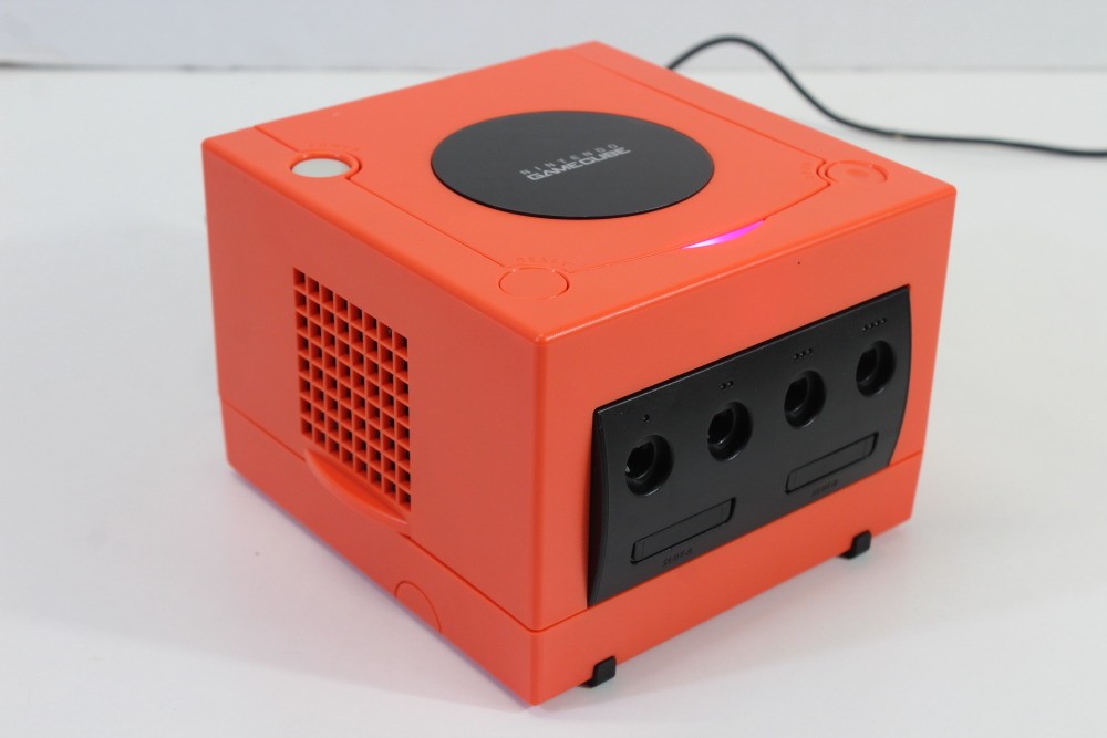 Nintendo Gamecube Console Warm Red x Black Pink LED NTSC-U/C DOL-001 GC PLAY US