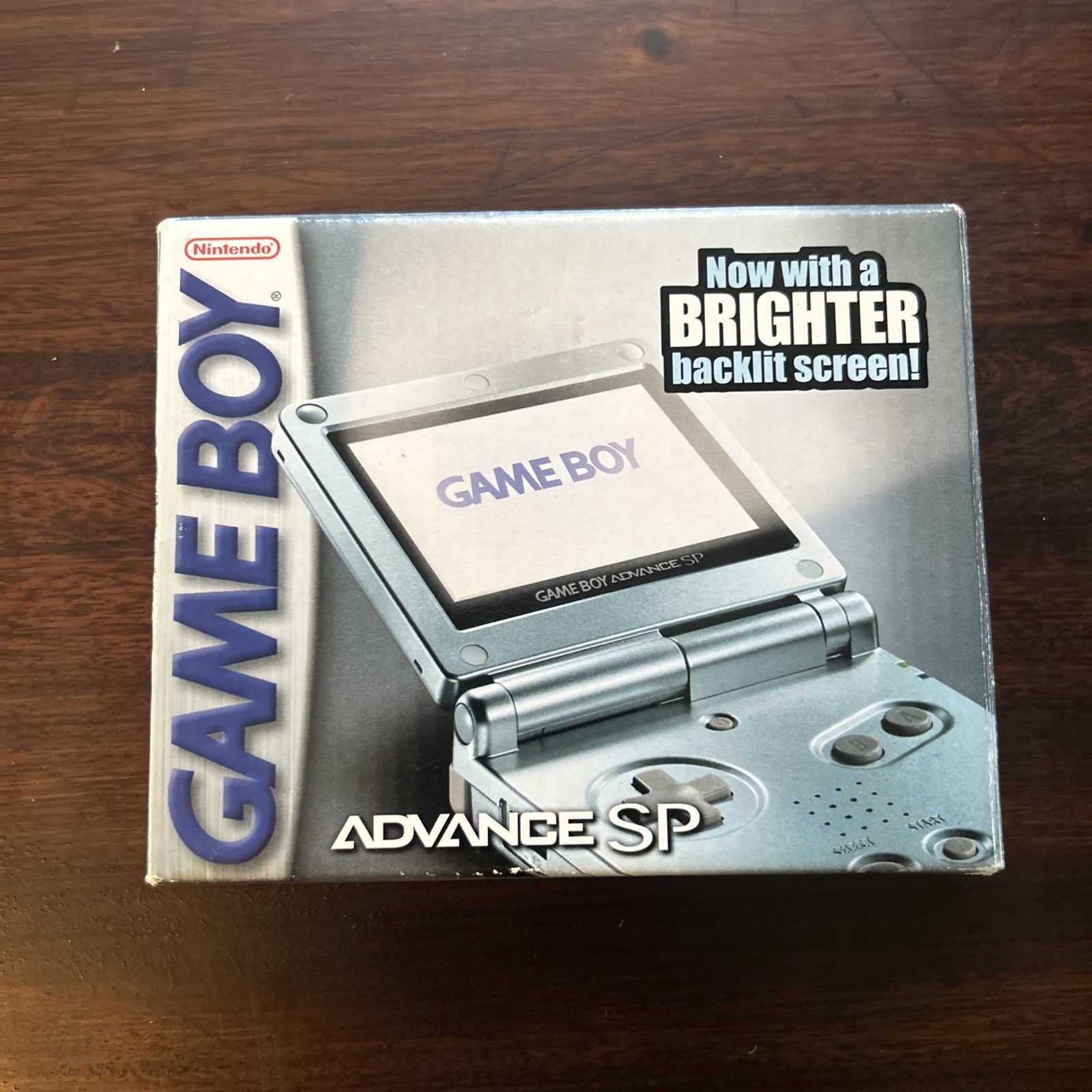 Nintendo Game Boy Advance SP Pearl Blue BOX with Manual And Charger