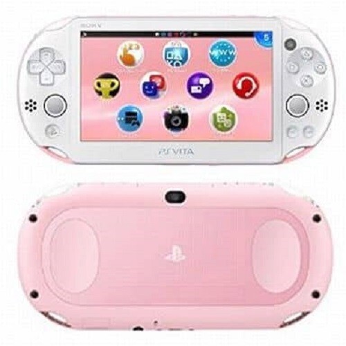 PS Vita Playstation PSV Slim Light Pink White PCH 2000 ZA19 Console only Japan