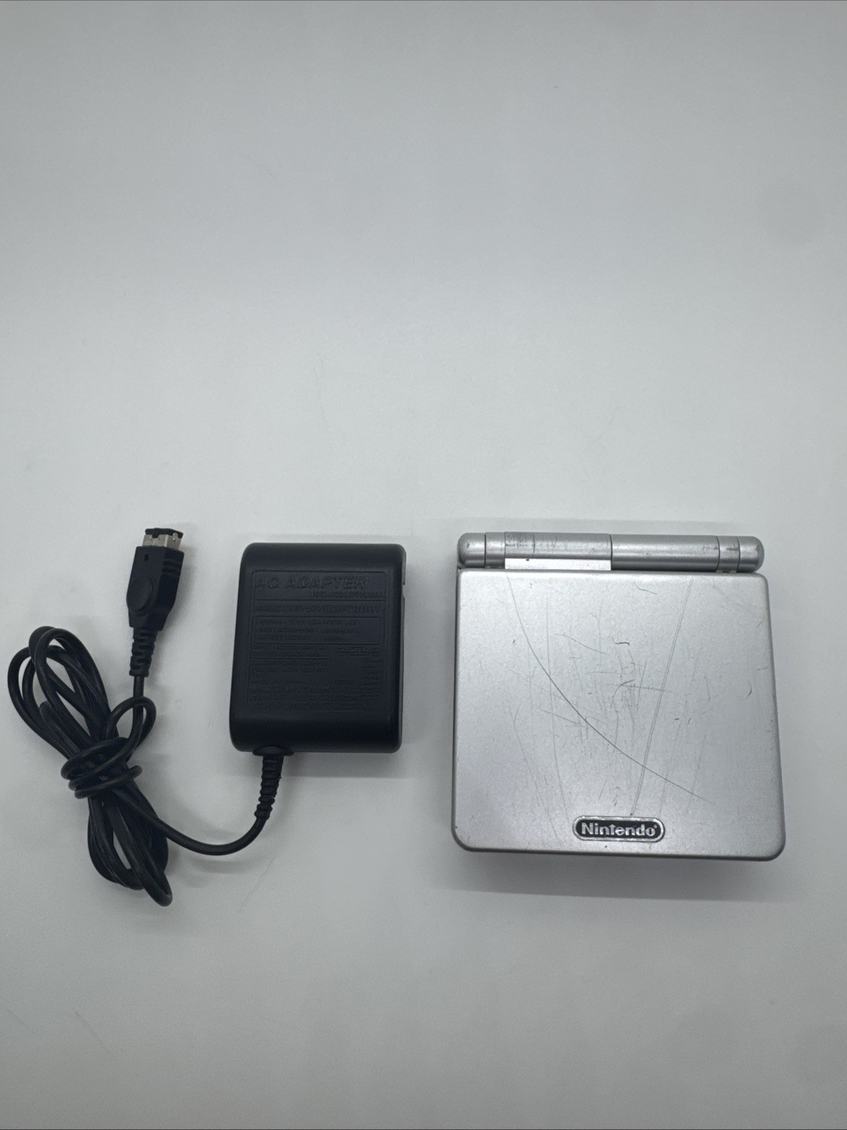 Nintendo Game Boy Advance SP Handheld System AGS-001 – Silver with Charger