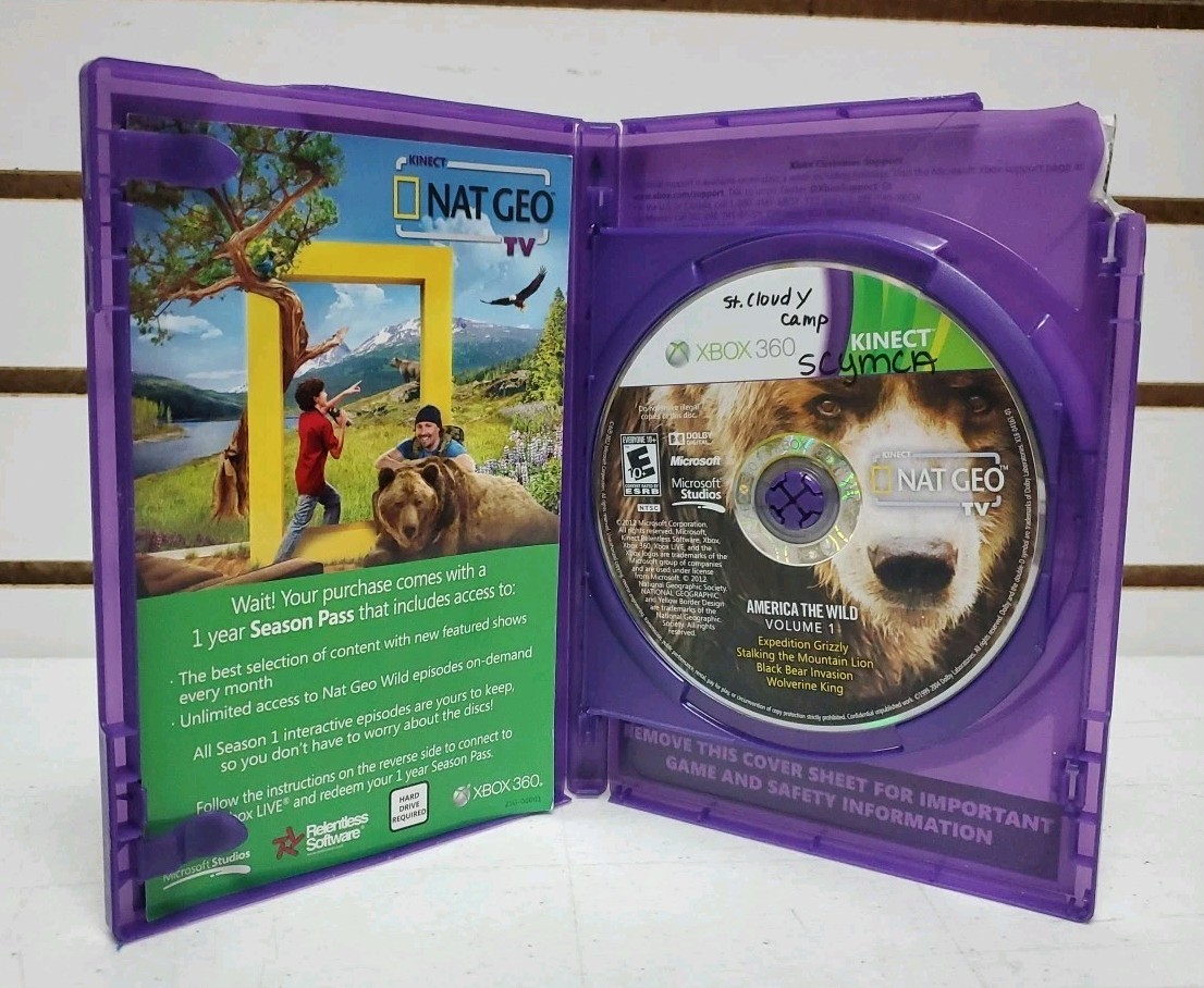 Xbox 360 Kinect Sensor Bar Bundle w/Games – Tested & Works – Lot #14 *READ*
