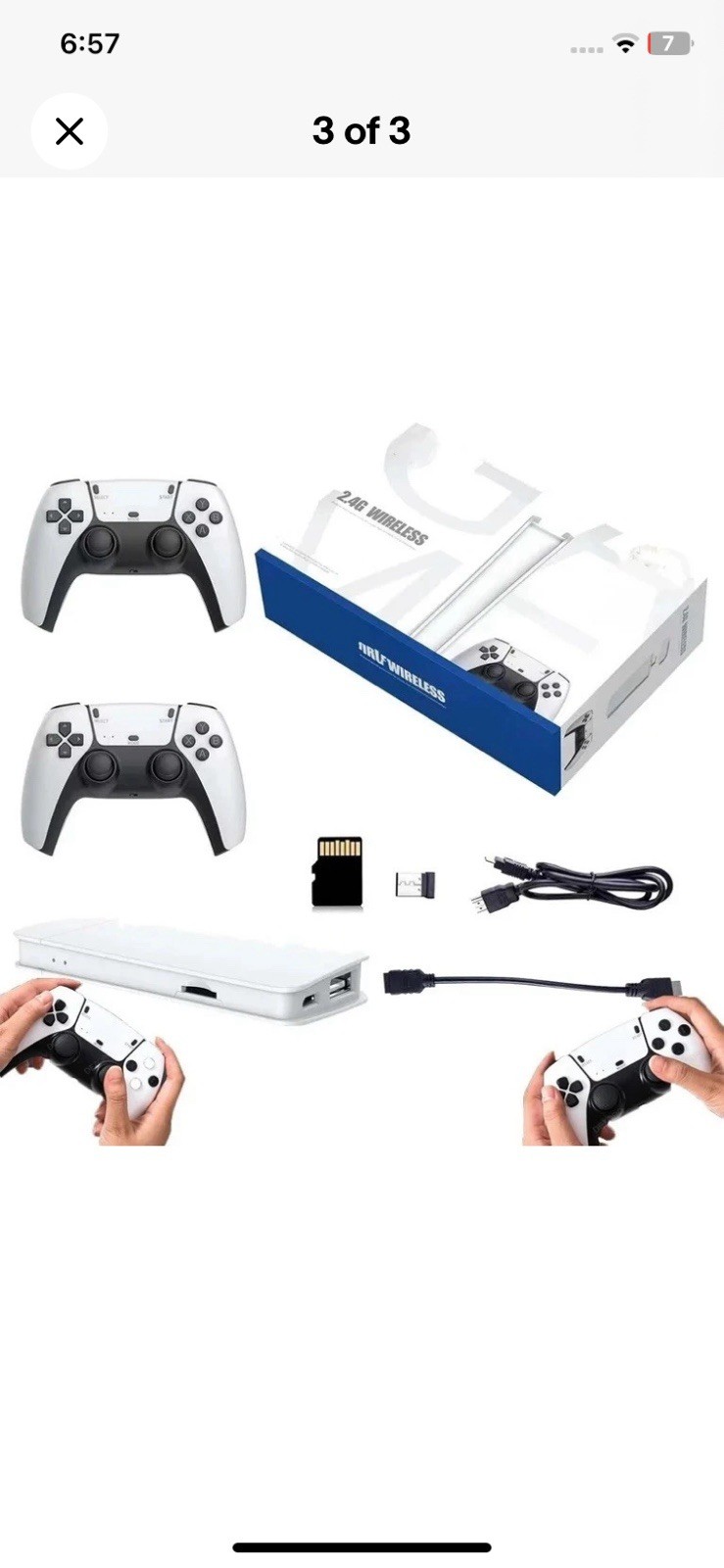 40k HDMI TV Video Game Stick M15 4K Gaming Console Gamepad 2 Pack Controller