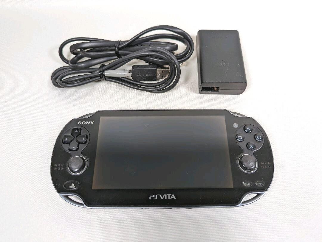 SONY PS Vita PCH-1000 Black Wi-Fi Model used 8GB memory from japan