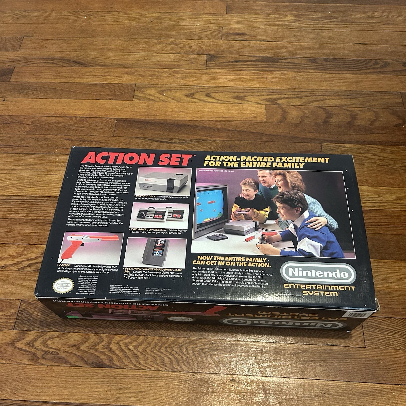 Nintendo NES Console Action Set Complete CIB Mario Duck Hunt – AMAZING Condition