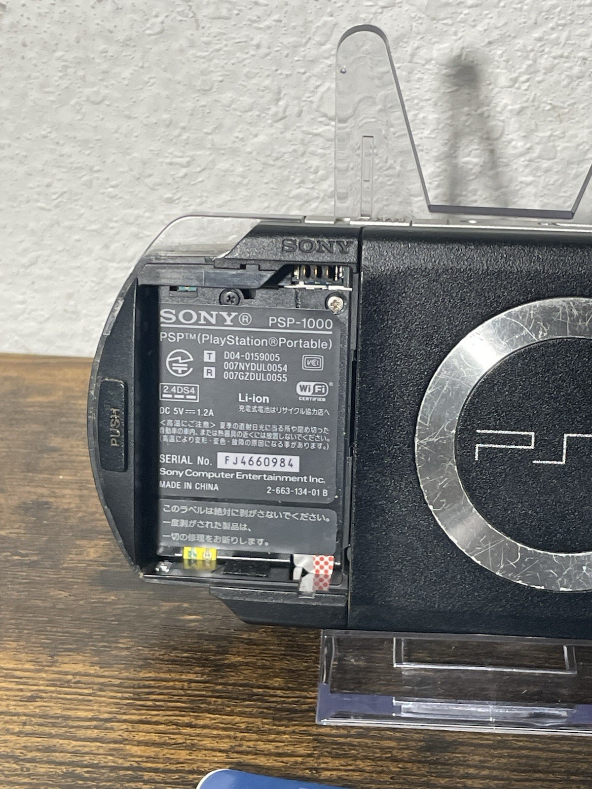 Sony PSP-1000 PlayStation Portable Handheld System Black Wi-Fi TESTED WORKS READ