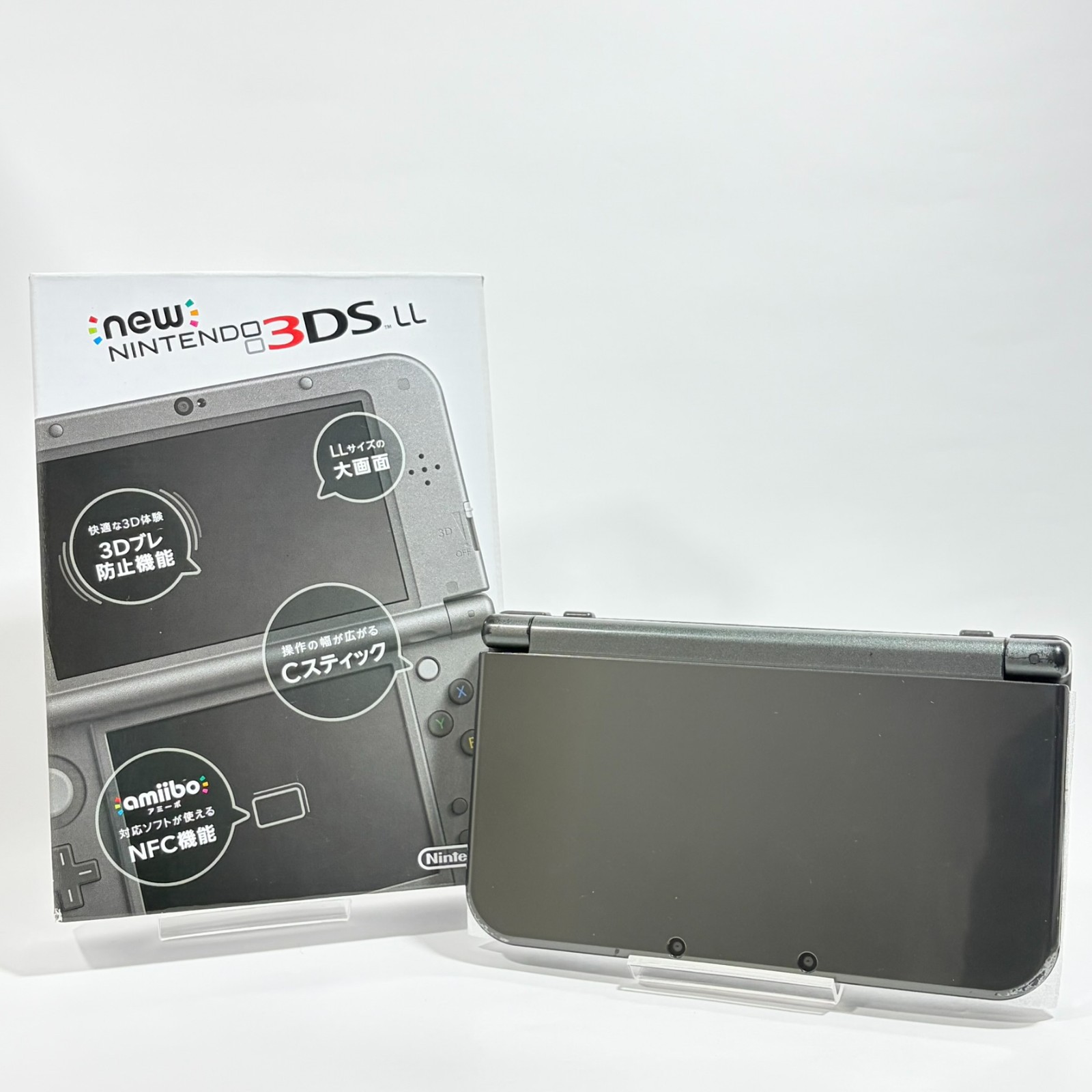 Nintendo New 3DS XL LL Metallic Black Console IPS Top Tested Japan