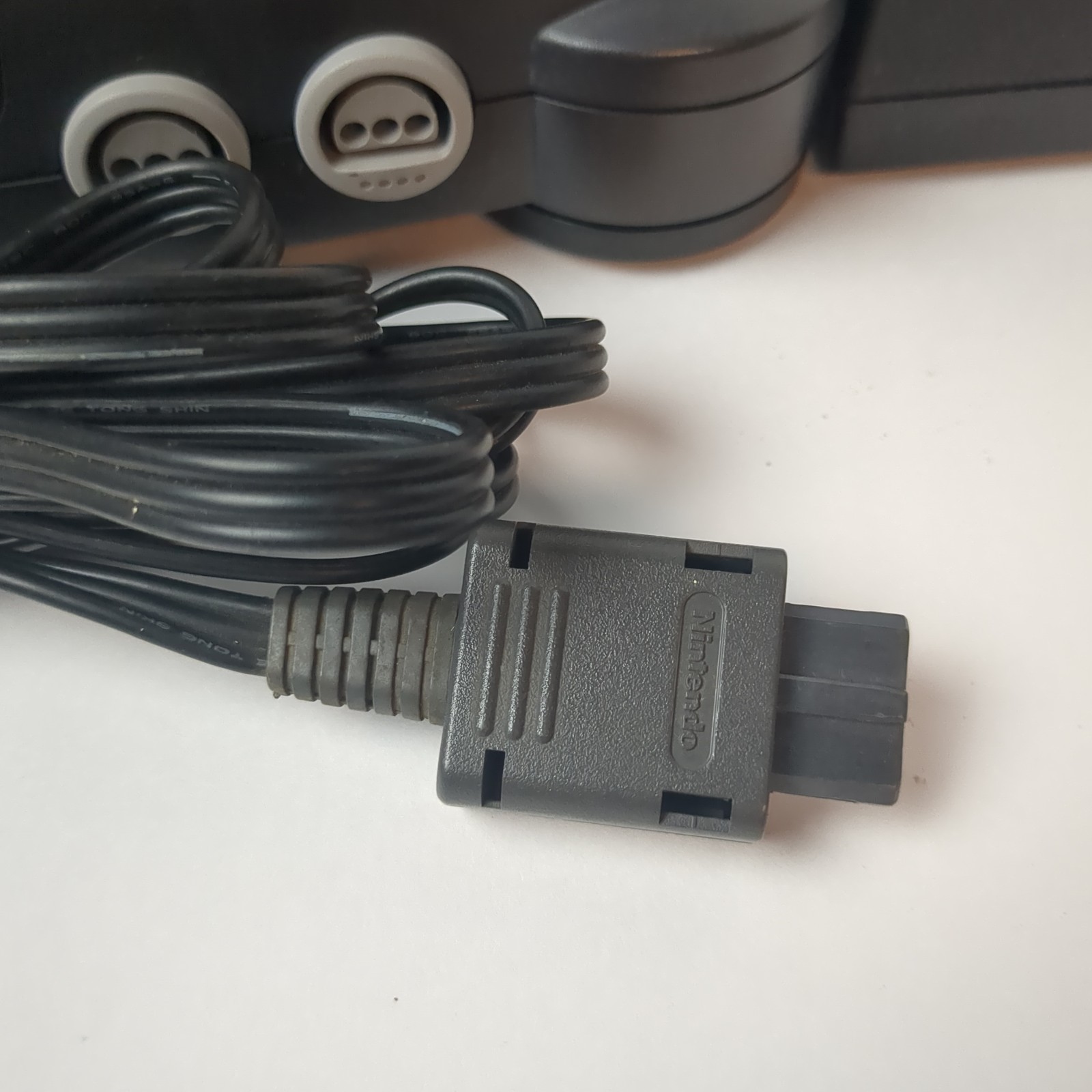 Nintendo 64 N64 Black Console Controller Power AV Cable Jumper Pak Tested Works