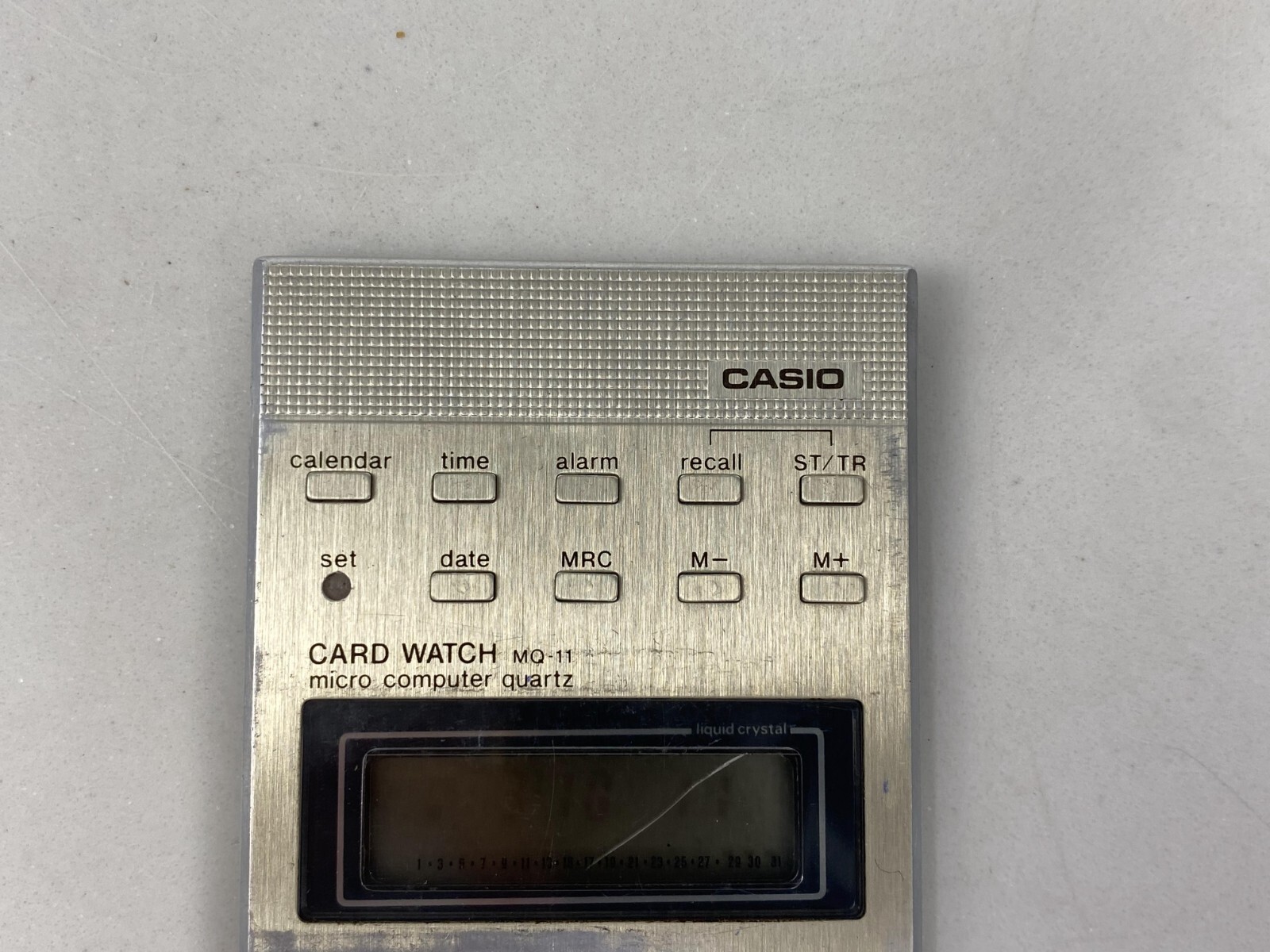 Casio MQ-11 Vintage Micro Computer Quartz Calculator Clock Made in Japan