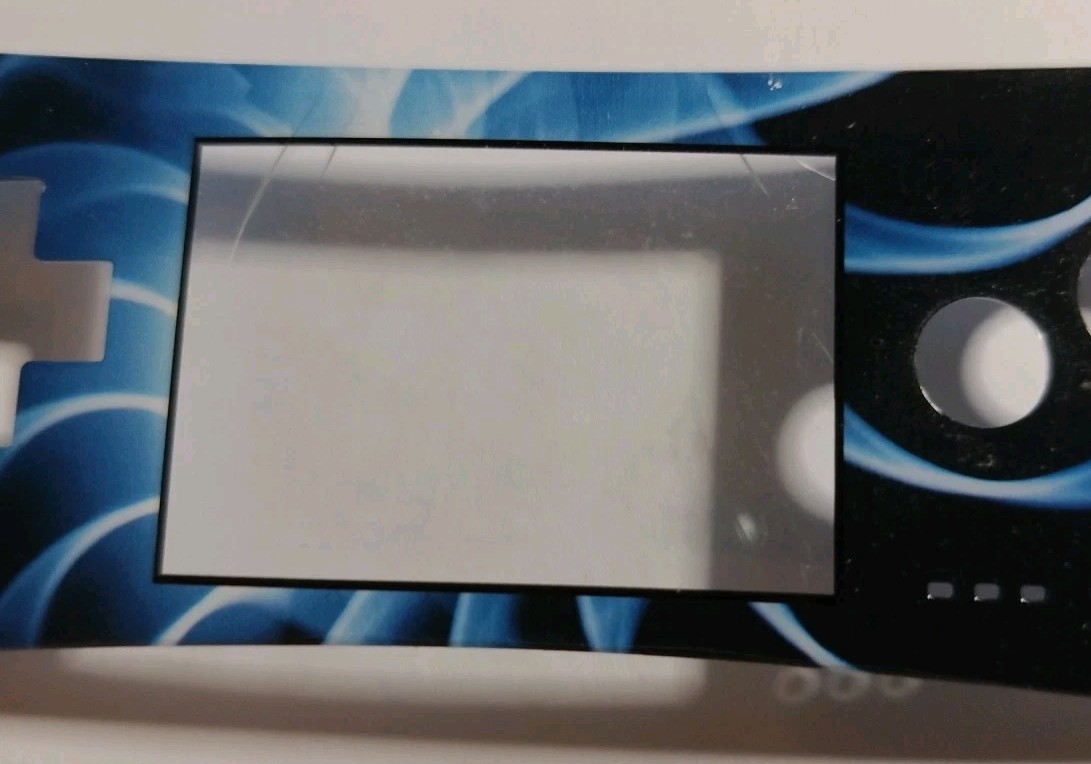 Nintendo Game Boy Micro GBA (Working) with Cracked Faceplate & 3rd-Party Charger