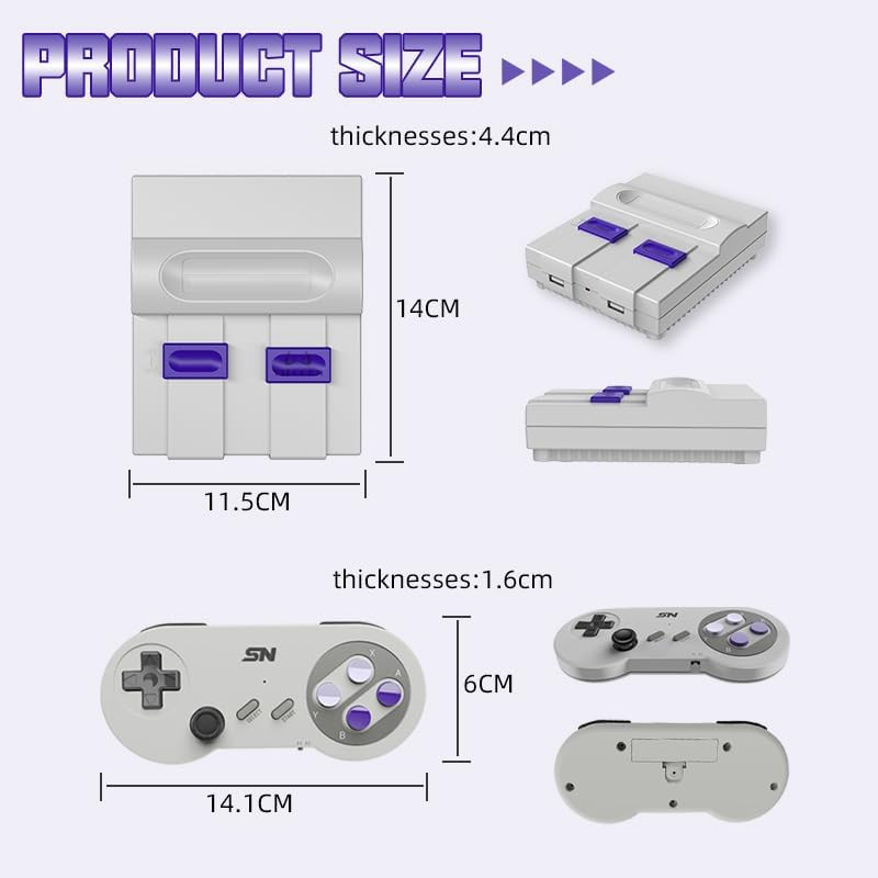 Retro Game Console with 5000 Games, 4K Hdmi-Compatible Plug and Play TV Game Sys