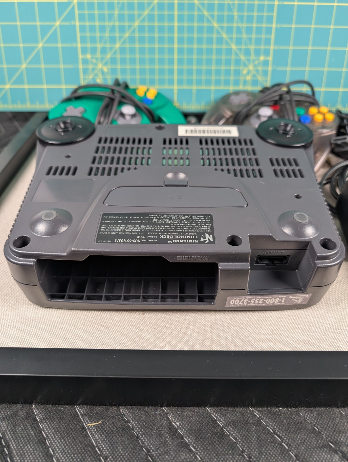 US Nintendo 64 Console, 2 Controllers, Expansion, Memory Card, Gameboy Xfer Pack