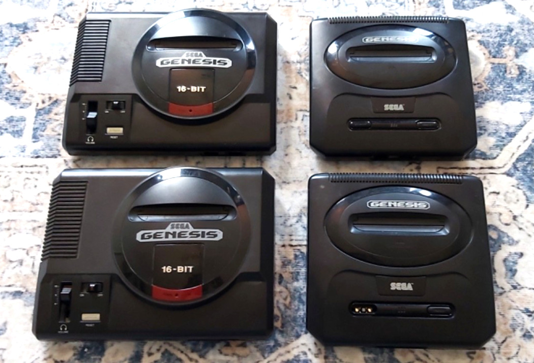 Lot of 4 Sega Genesis Console Lot For Parts or Repair Model 1 & 2 – Please Read