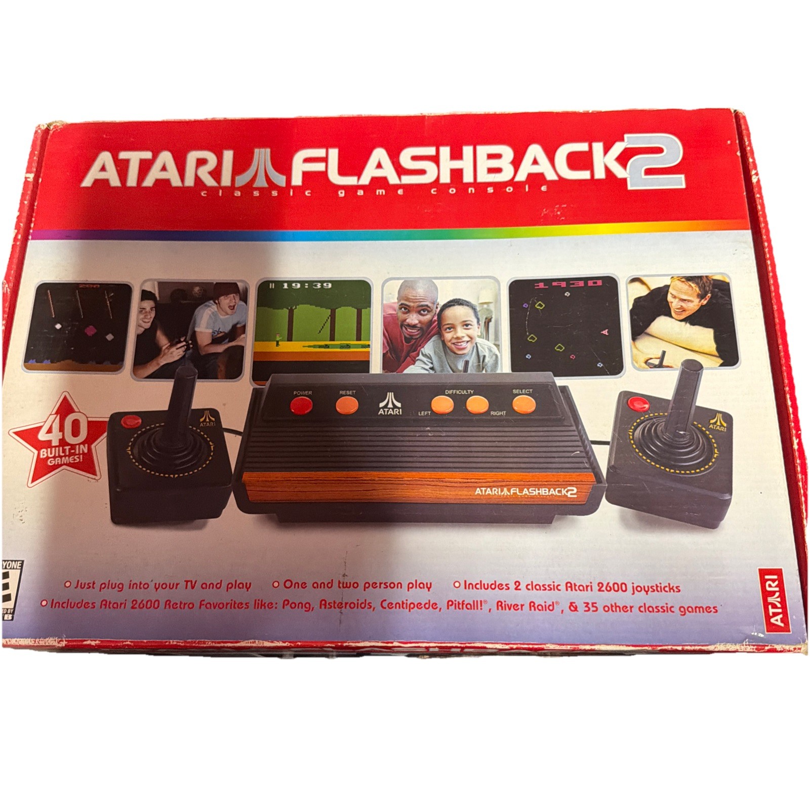 Vintage Atari Flashback 2 Classic Game Console model 26519 Complete