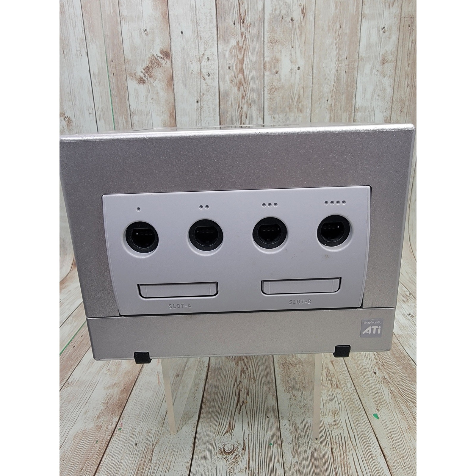 Nintendo GameCube Console DOL-101 Platinum Silver Tested W/1 Free Game All Cords