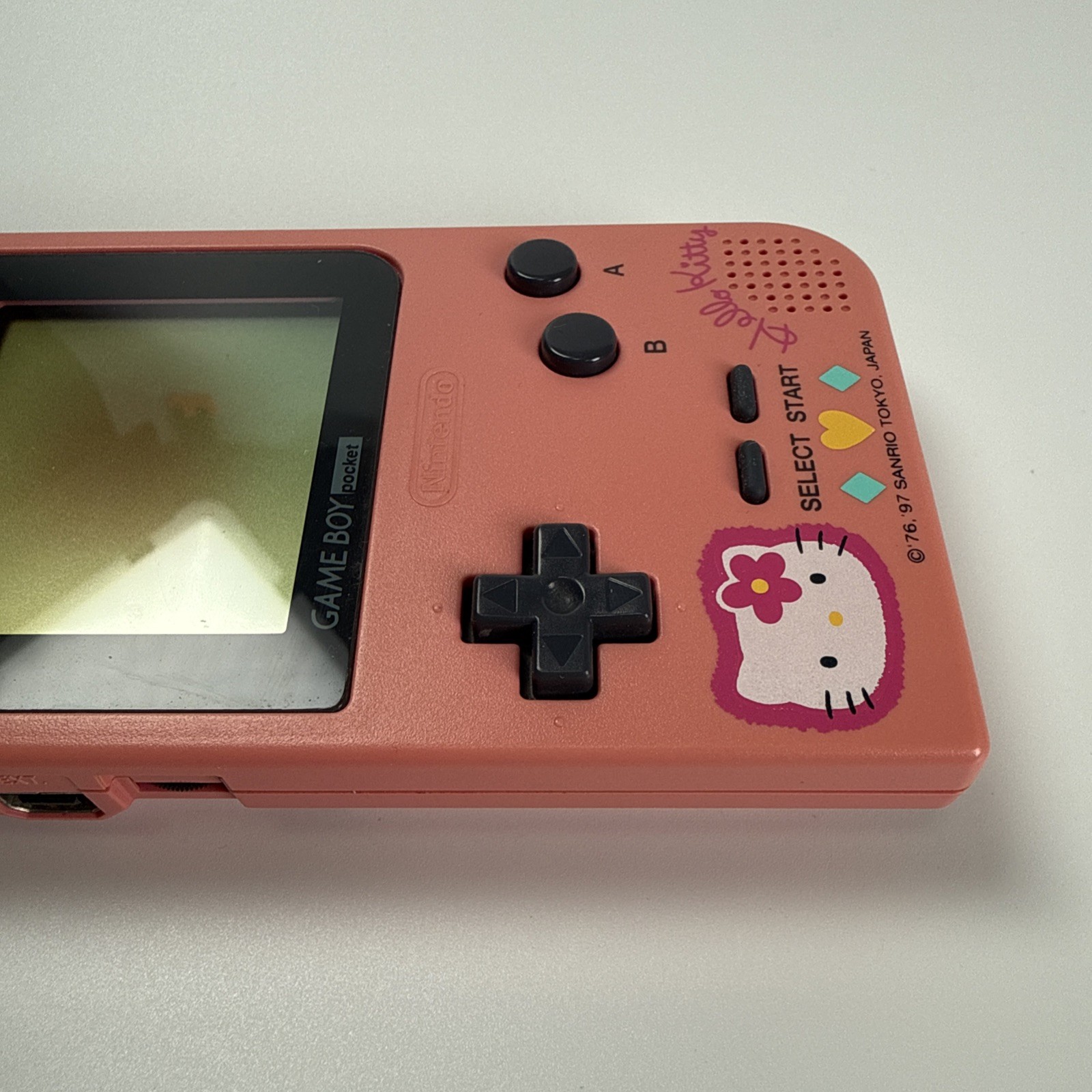 Nintendo Game Boy Pocket Hello Kitty Pink Sanrio Limited MGB-001 Tested Japan