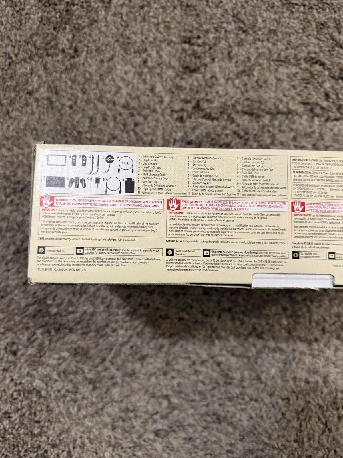 Nintendo Switch Pikachu & Eevee Edition + Pokeball – No Game Code