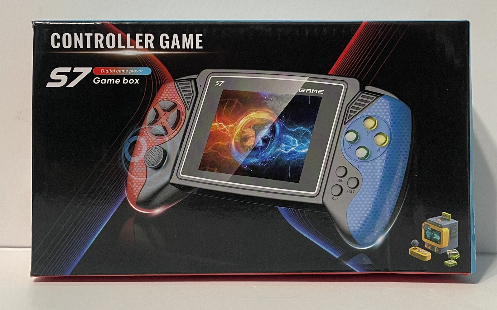 S7 Handheld Retro Game Console – 620 Built-In Games – New