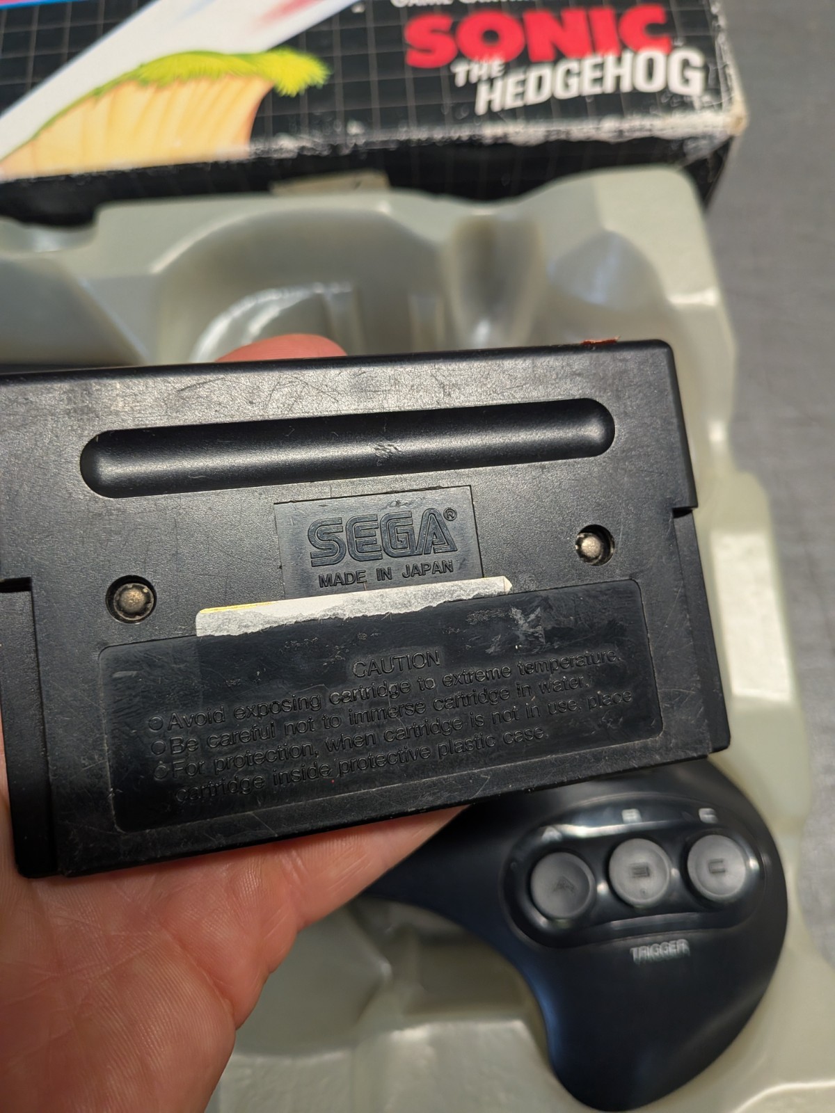 SEGA Genesis 16-Bit Console Model 1 1601 in Box w/ Controller, Cords, & Sonic!