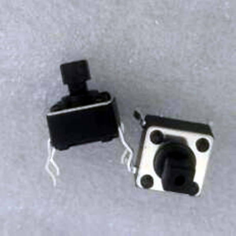 5 Tactile Red Push Button Switch Momentary Tact & Cap