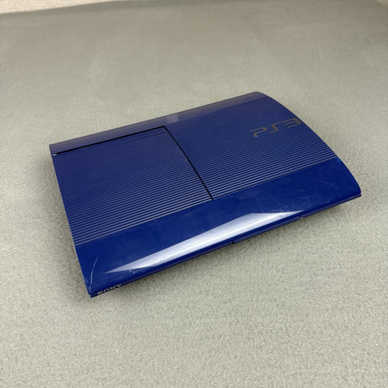 Sony PlayStation 3 Super Slim PS3 250GB Azurite Blue Console PLEASE READ