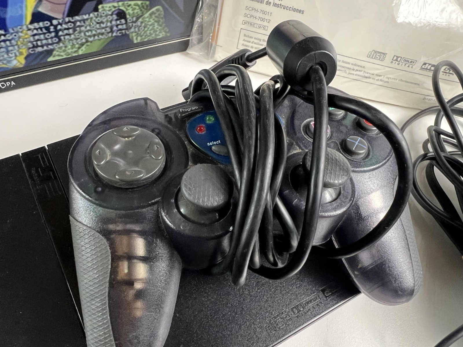 PS2 Slim Black Bundle 2 Controllers Memory Card Tested