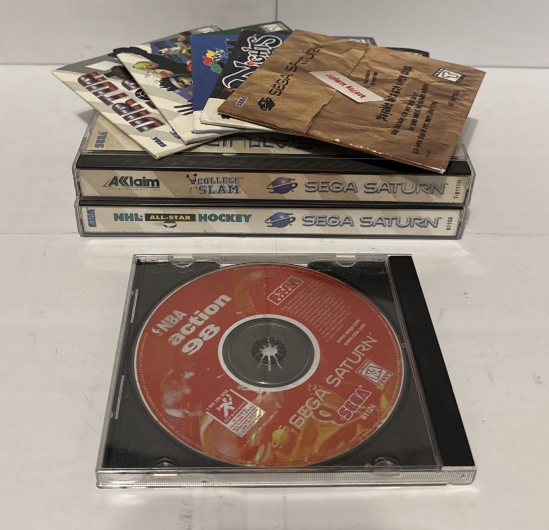 Sega Saturn OEM Console Bundle Fully Serviced Tested Cleaned 👀 w Box Read