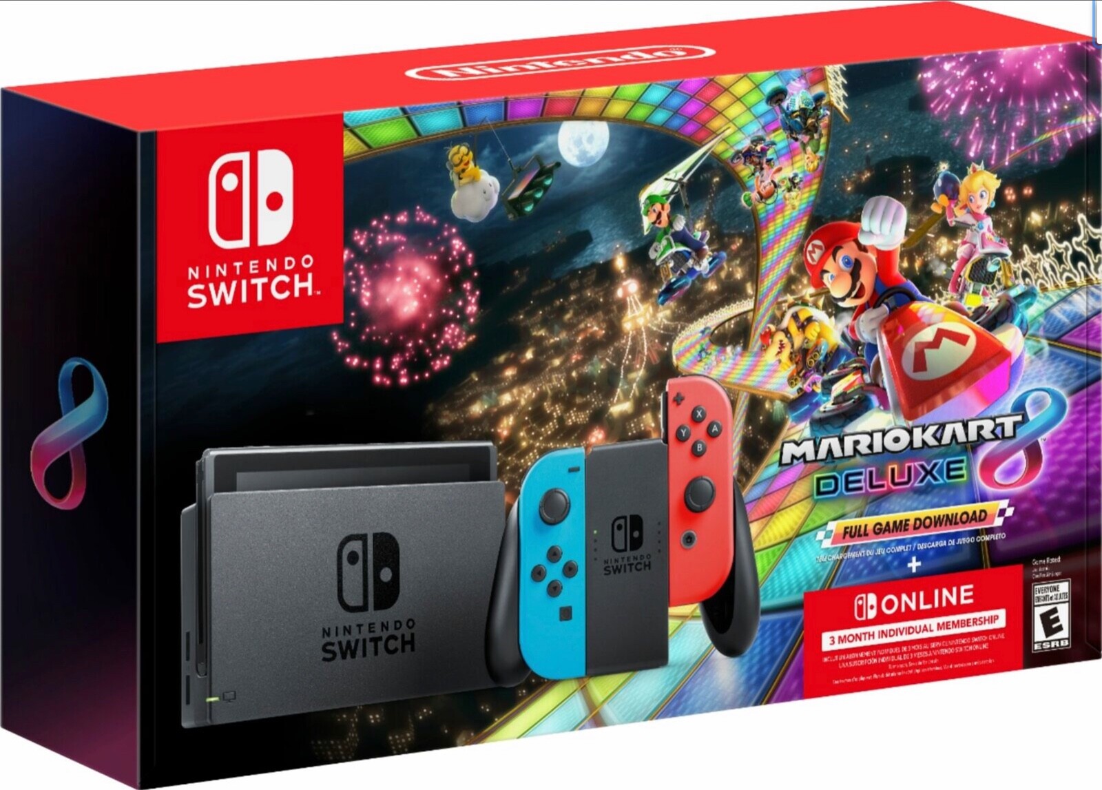 Nintendo Switch Mario Kart 8 Console Deluxe Neon Bundle – Fast Free Shipping