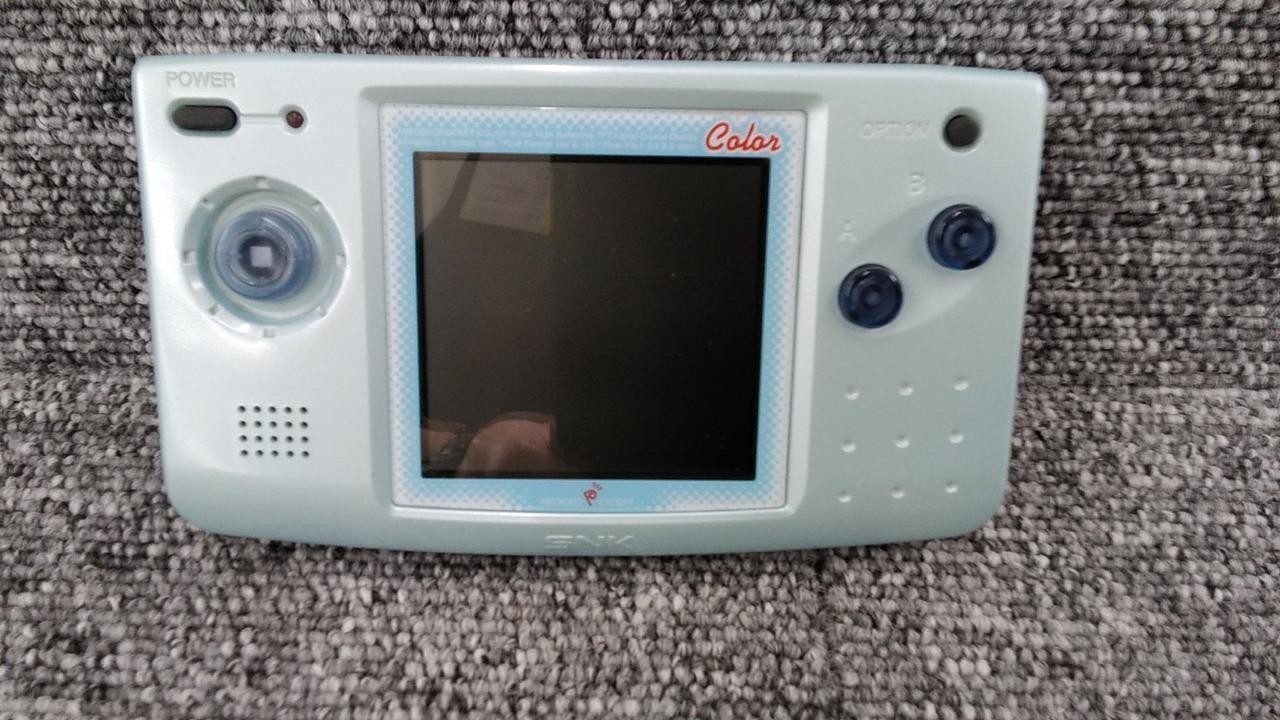 SNK NEOGEO Pocket Pearl Blue Portable Game Console Box Japan Import Work Tested