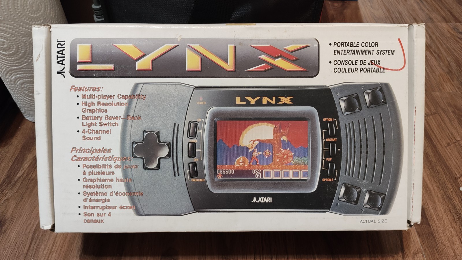 Atari Lynx Model 2 Handheld Console Complete In Box CIB With 3 Games