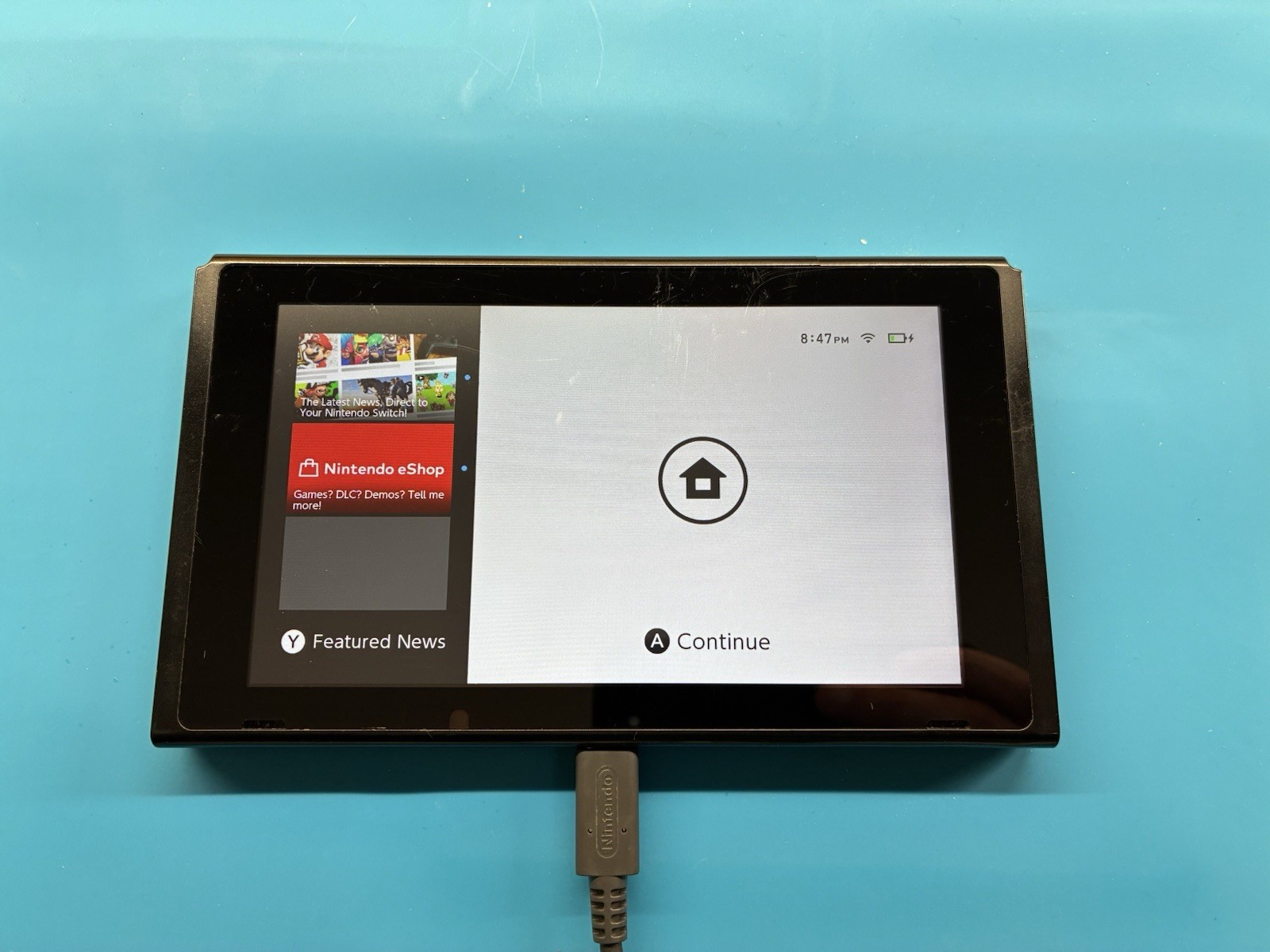 Nintendo Switch V2 Animal Crossing Edition HAC-001(-01) CONSOLE ONLY TESTED