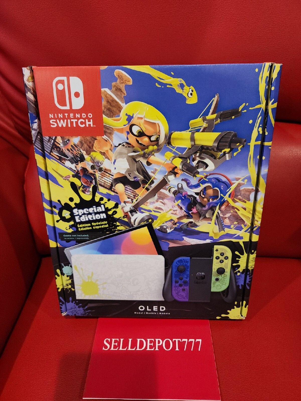 Nintendo Switch OLED Model HEG-001 Splatoon 3 Edition Video Game Console NEW